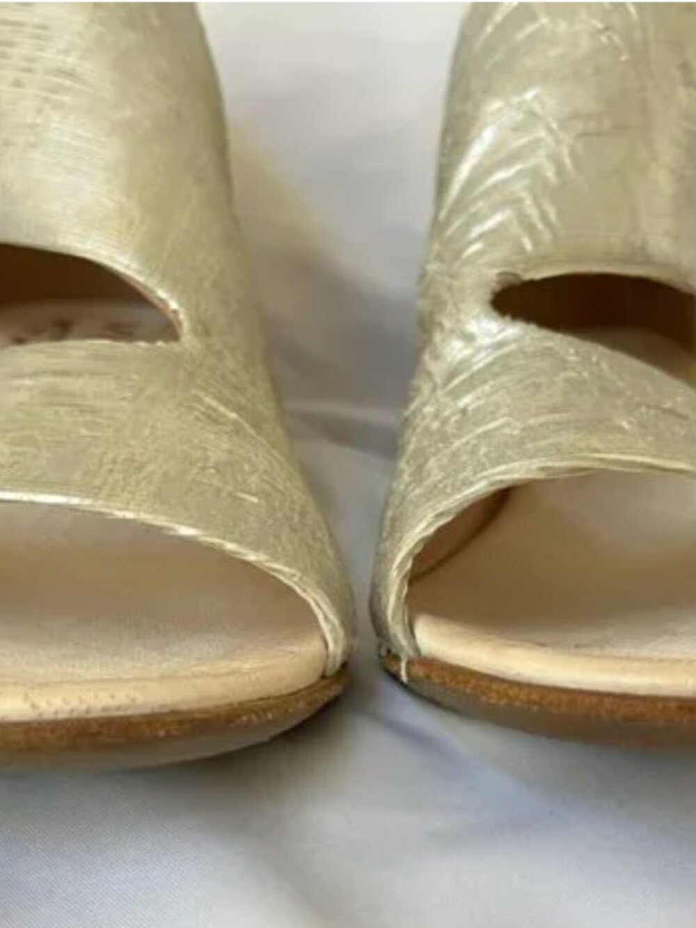 A.S.98 Airstep Lucus Sandals – Off White Metallic – Size 7.5 / EU 38 – EUC - Picture 11 of 16